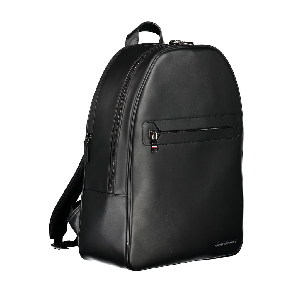 Tommy Hilfiger Nero Polyurethane Men Backpack | Regal Royce
