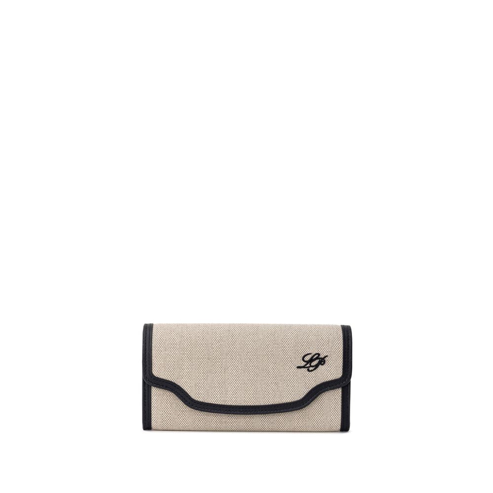 Loro Piana Beige Fabric And Leather Wallet | Regal Royce