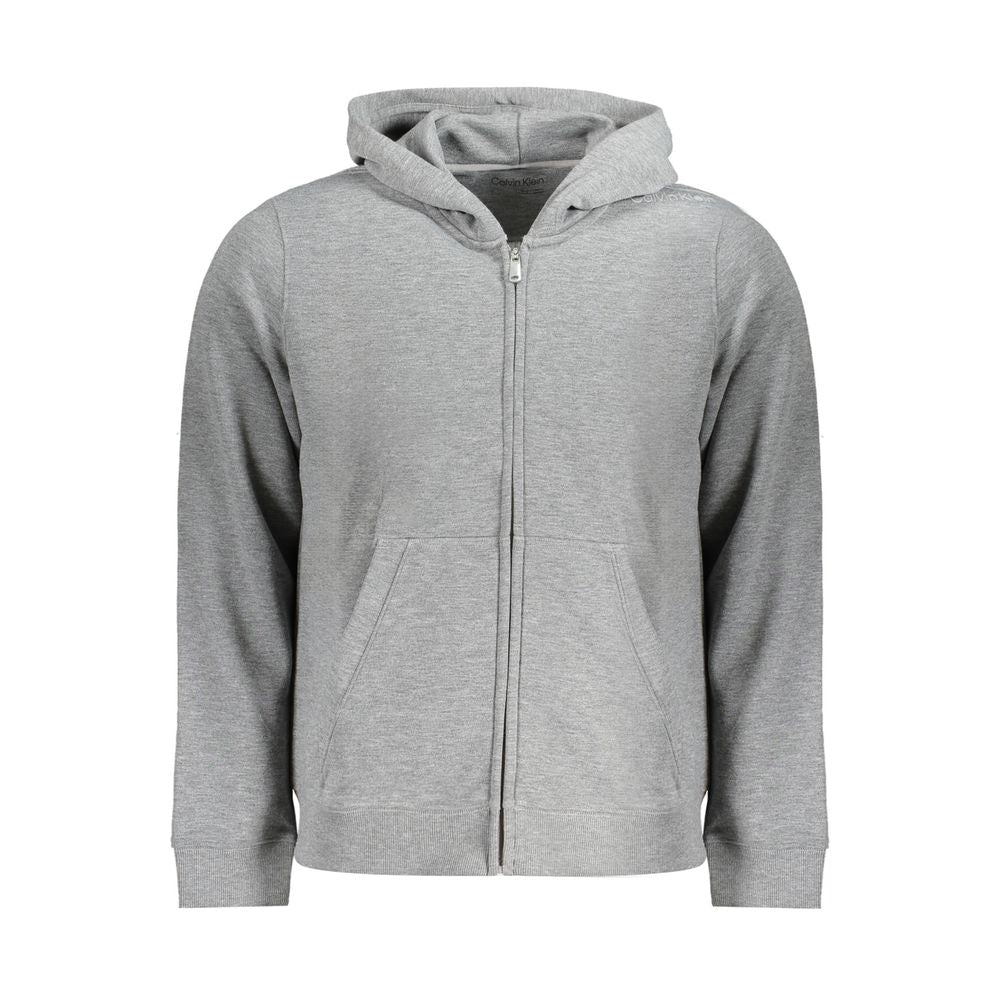 Calvin Klein Grigio Polyester Men Hoodie | Regal Royce