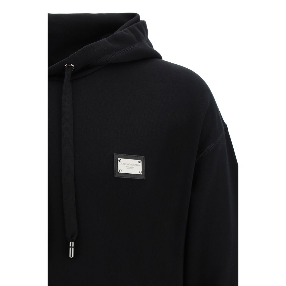 Dolce & Gabbana Black Cotton Sweatshirt