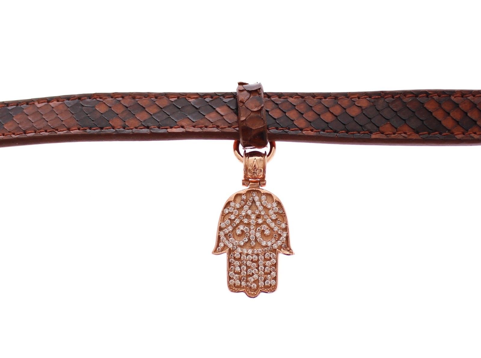 Nialaya CZ Hamsa Eye 18K Gold 925 Silver Bracelet | Regal Royce