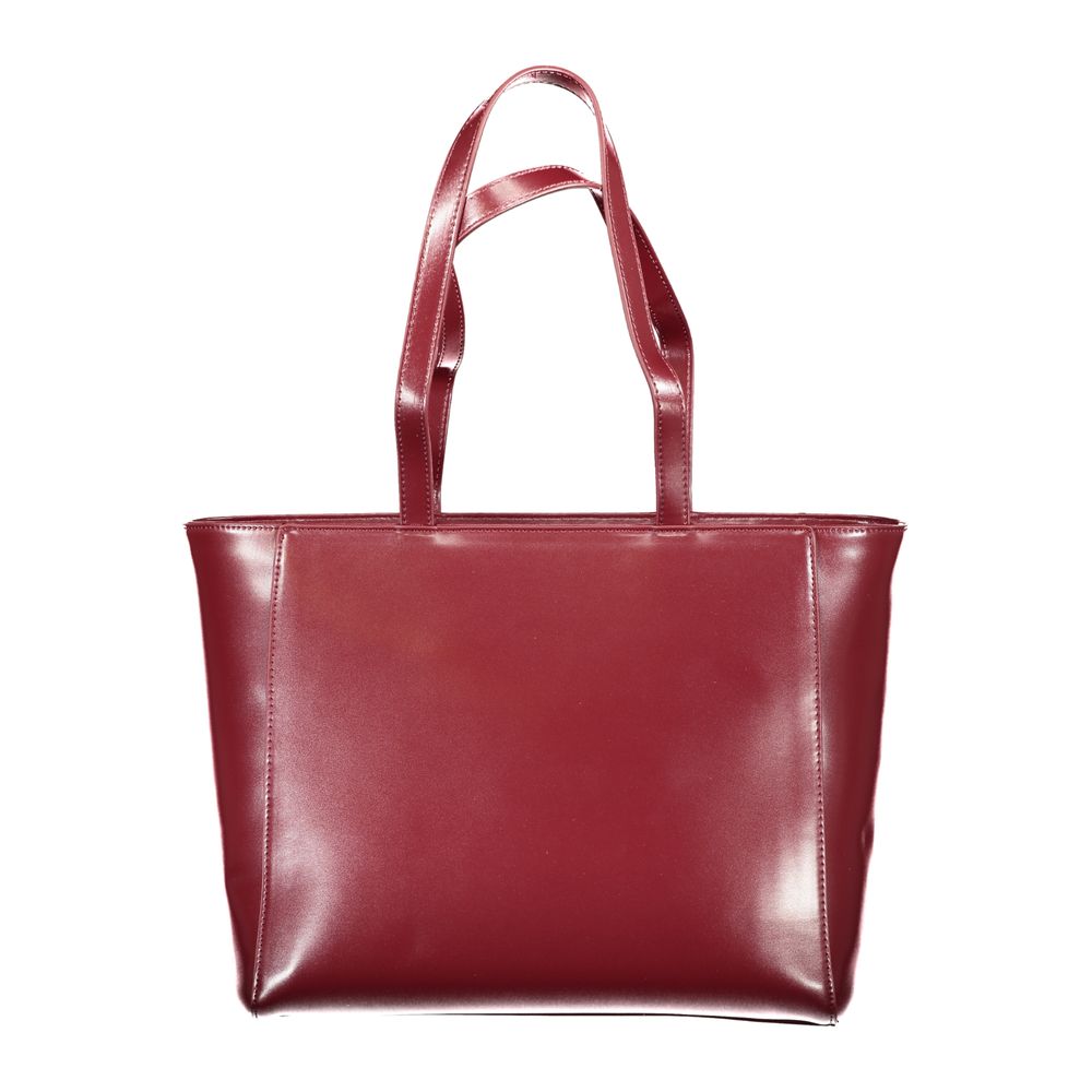 Mario Valentino Rosso Polyurethane Women Shoulder Bag | Regal Royce