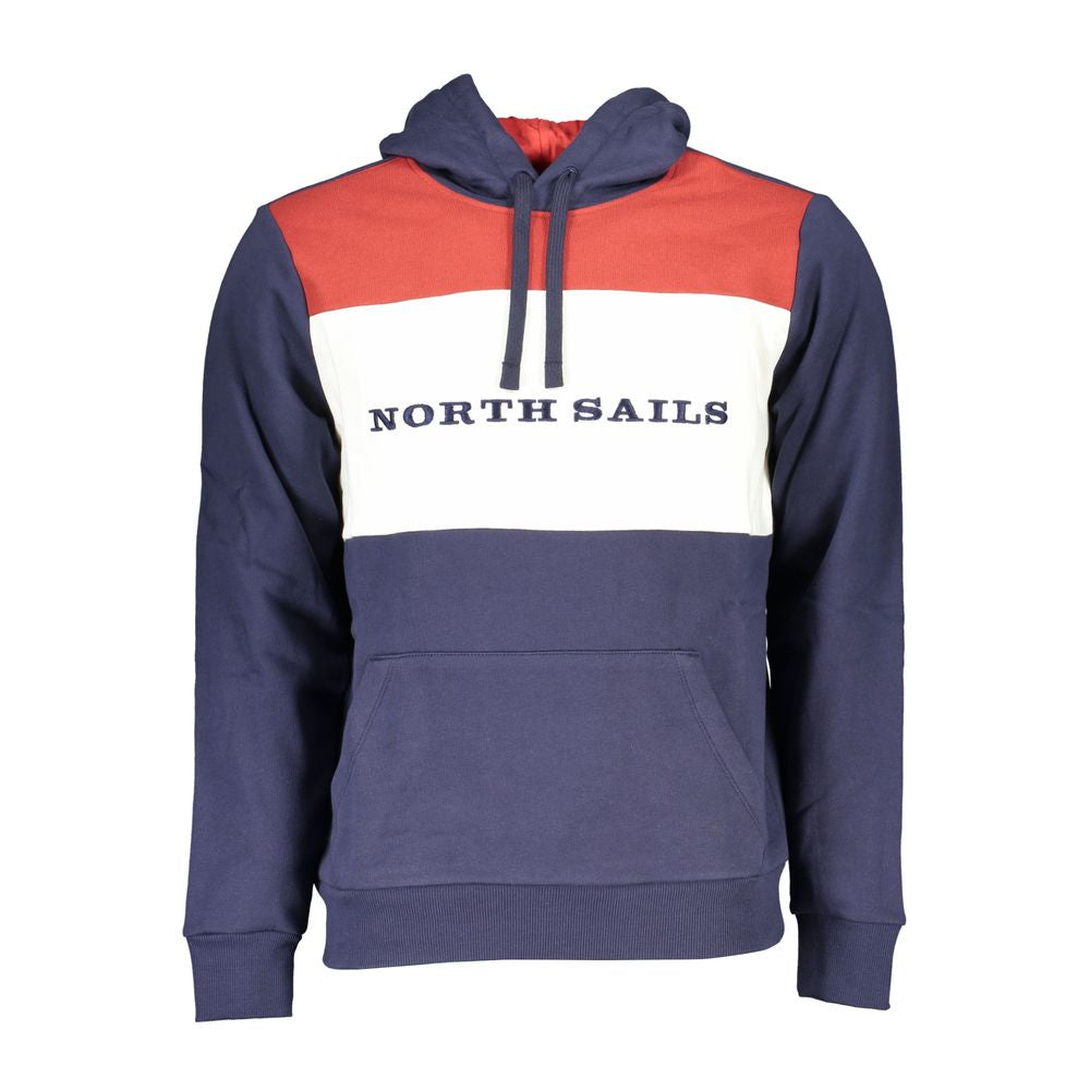 North Sails Blue Cotton Men Sweatshirt | Regal Royce