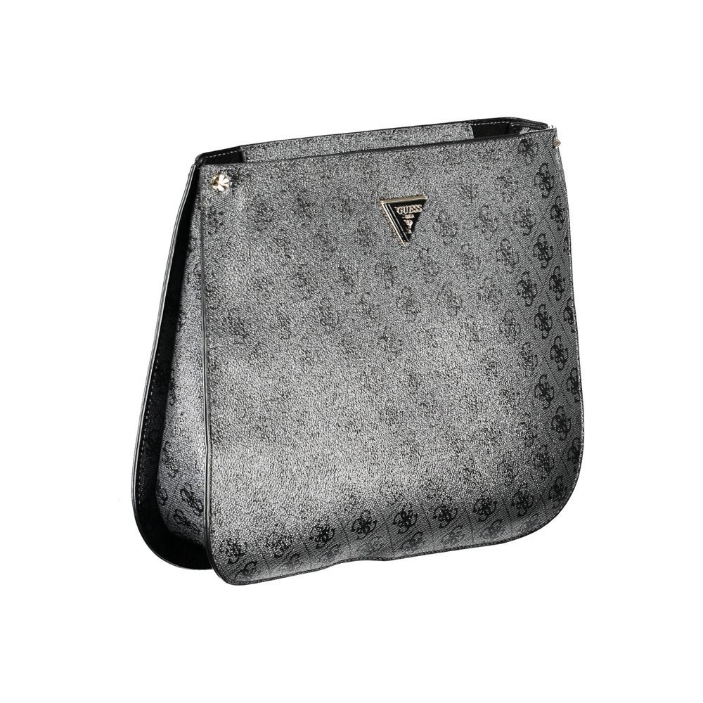 Guess Jeans Black Polyurethane Women Handbag | Regal Royce