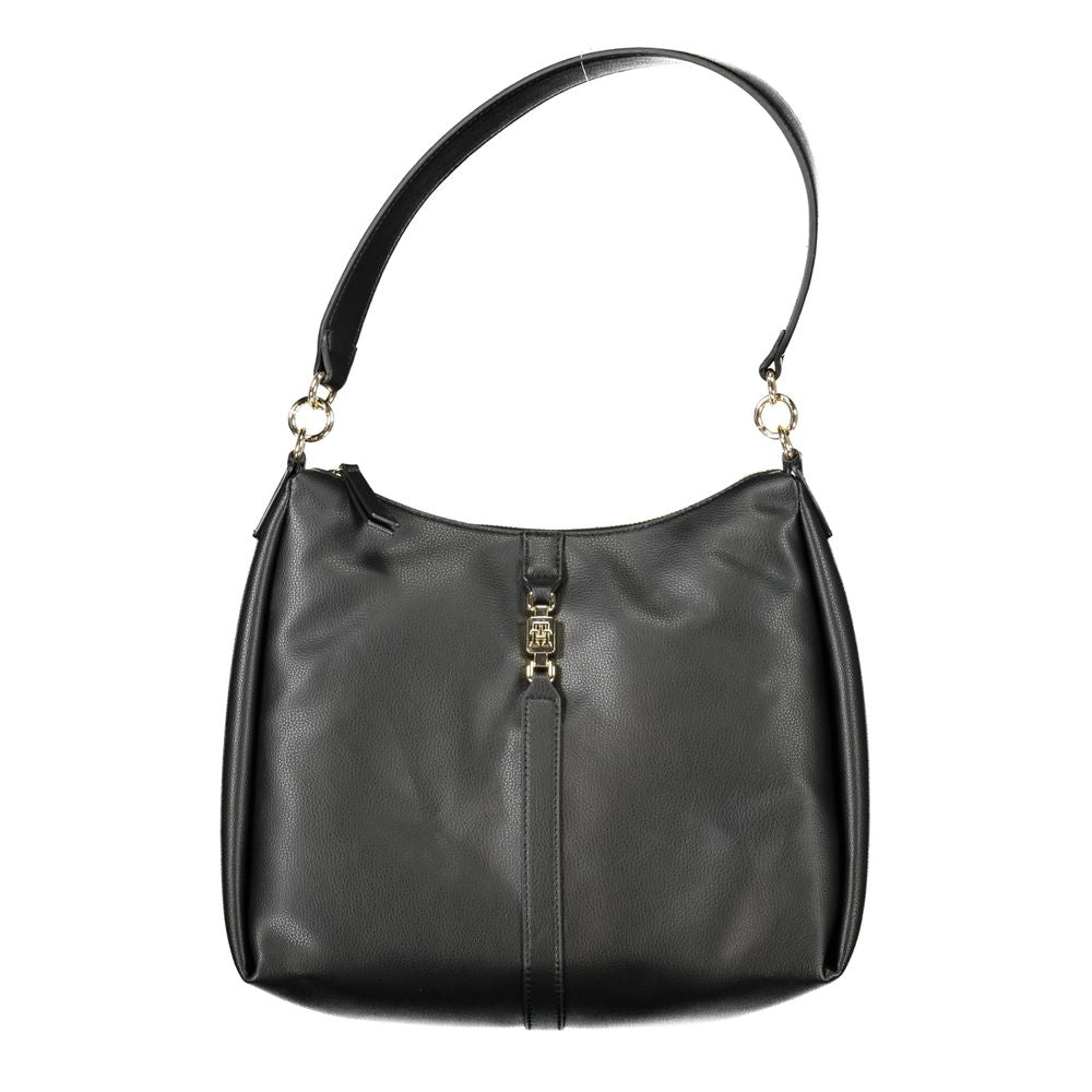 Tommy Hilfiger Black Polyester Women Shoulder Bag | Regal Royce