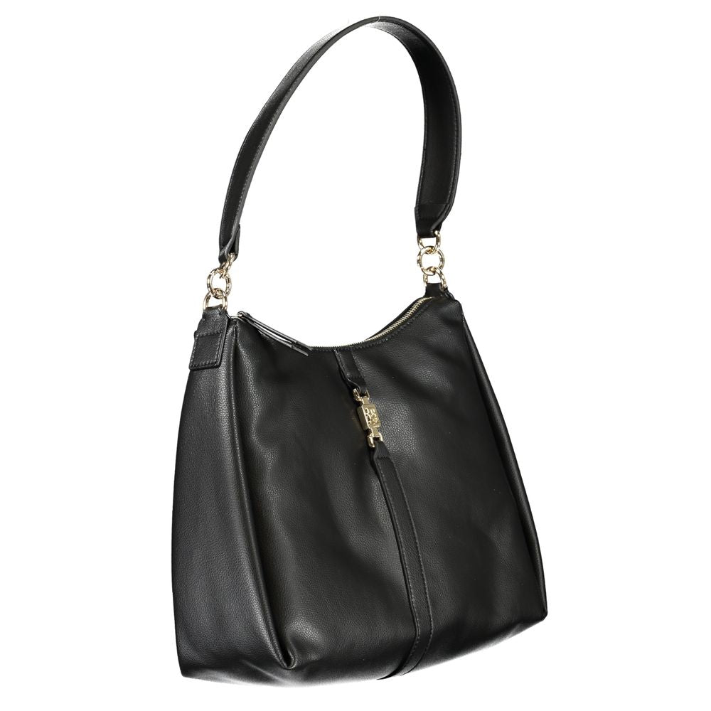Tommy Hilfiger Black Polyester Women Shoulder Bag | Regal Royce