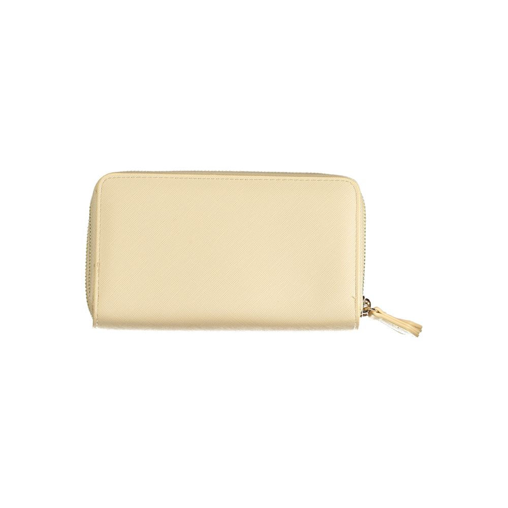 Mario Valentino Beige Polyurethane Women Wallet | Regal Royce