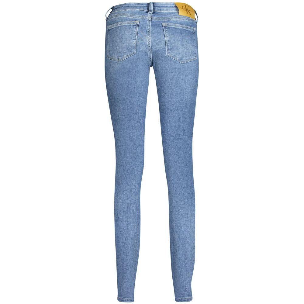 Calvin Klein Blu Cotton Women Jeans | Regal Royce