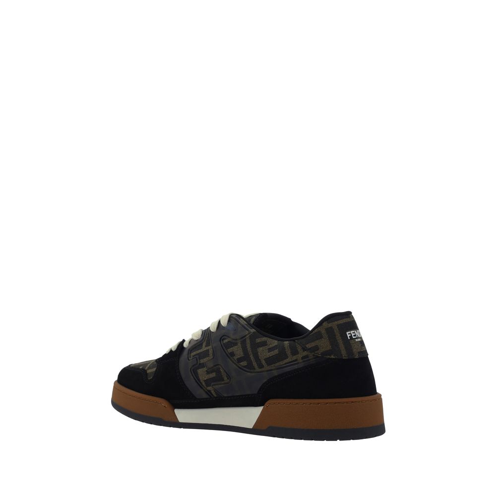 Fendi Multicolor Calf Leather Bos Taurus Low Top Sneakers | Regal Royce