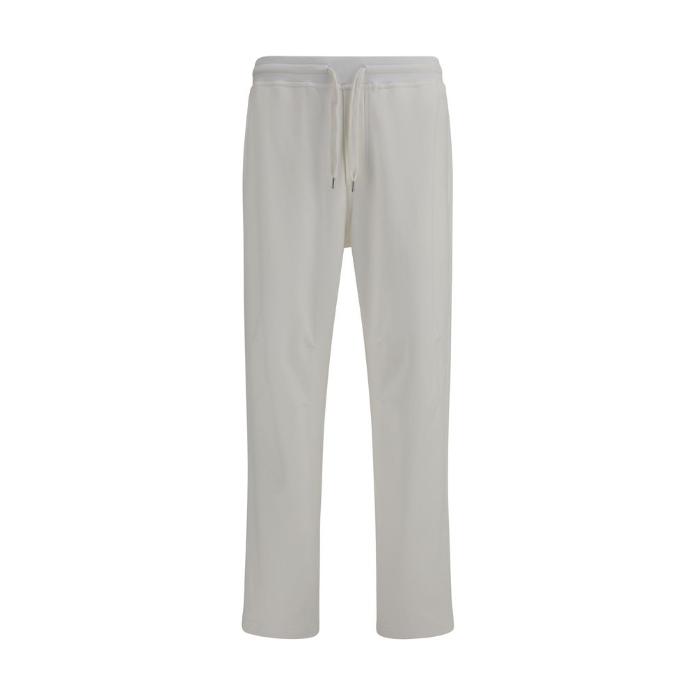 Brunello Cucinelli White Cotton Joggers (Workout Pants) | Regal Royce