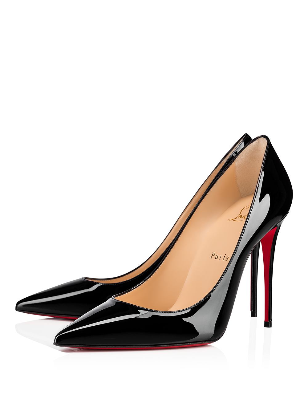 Christian Louboutin Black Patent Leather Kate Décolleté 100