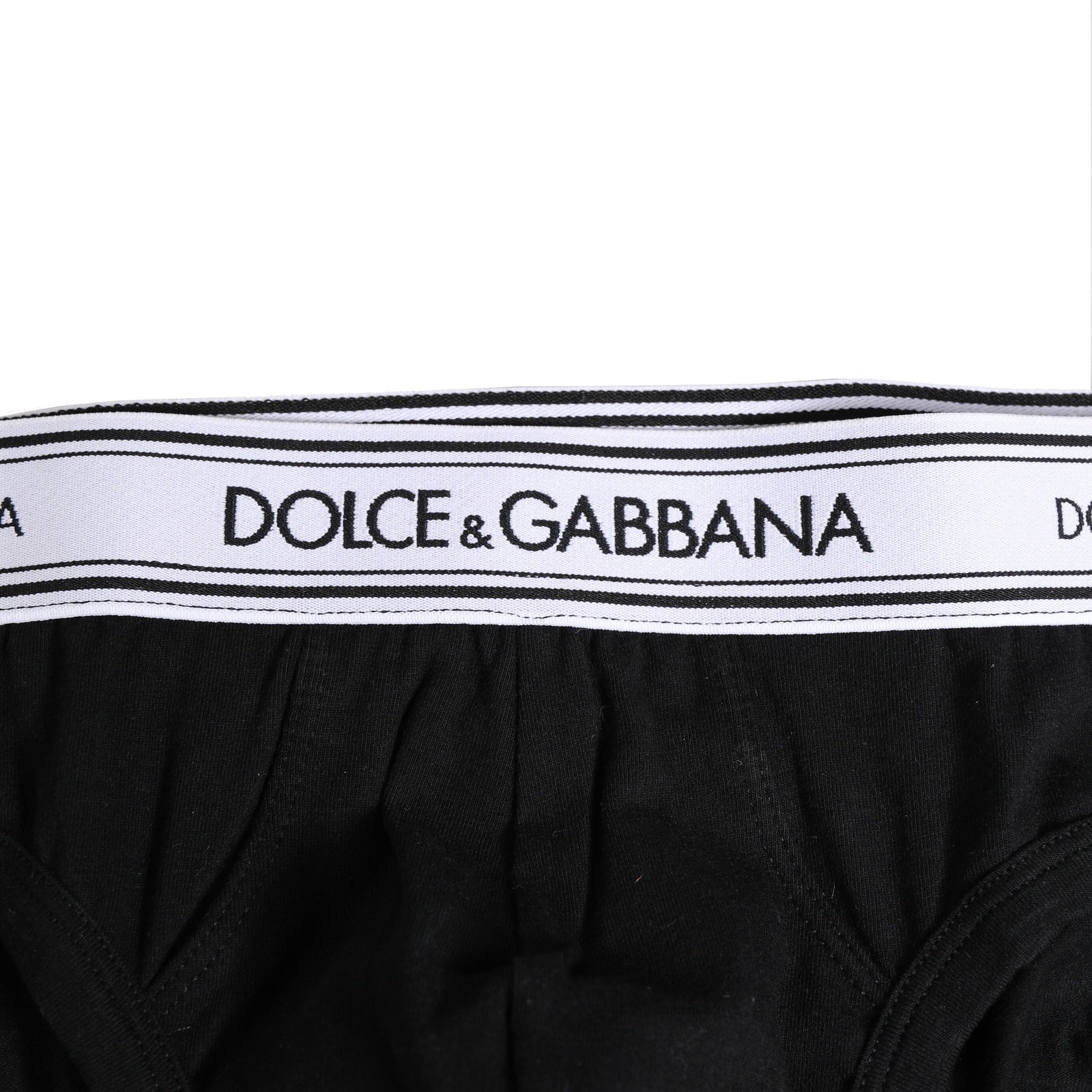 Dolce & Gabbana Black Cotton Stretch Regular Brief Underwear | Regal Royce