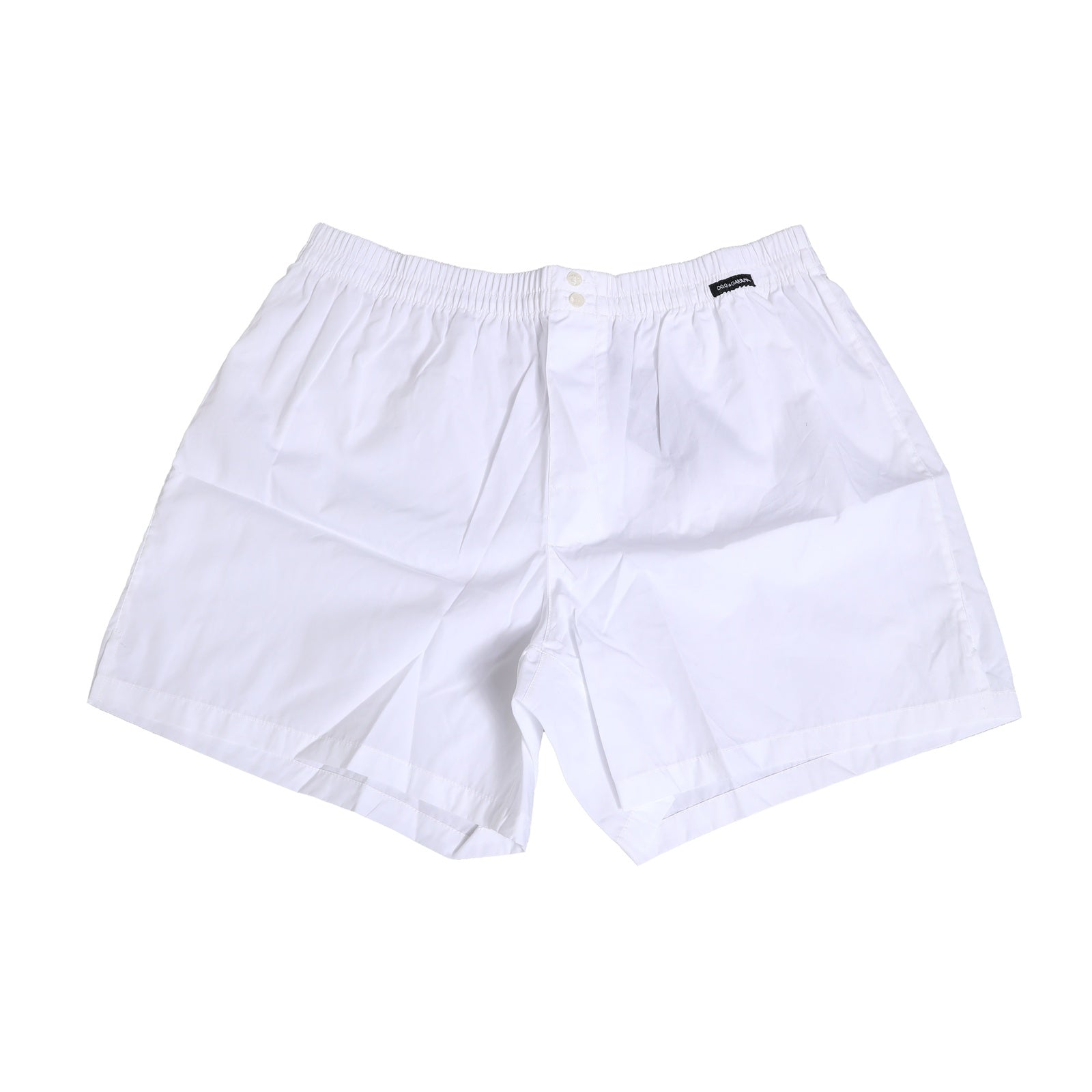 Dolce & Gabbana White Cotton Regular Boxer Shorts Underwear | Regal Royce