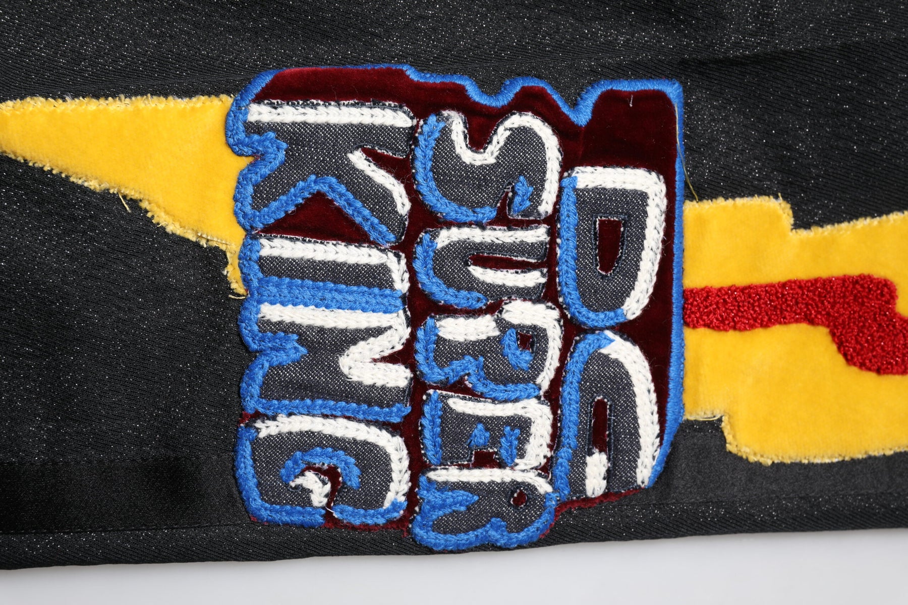 Dolce & Gabbana Black Graphic Embroidery Men Pants | Regal Royce