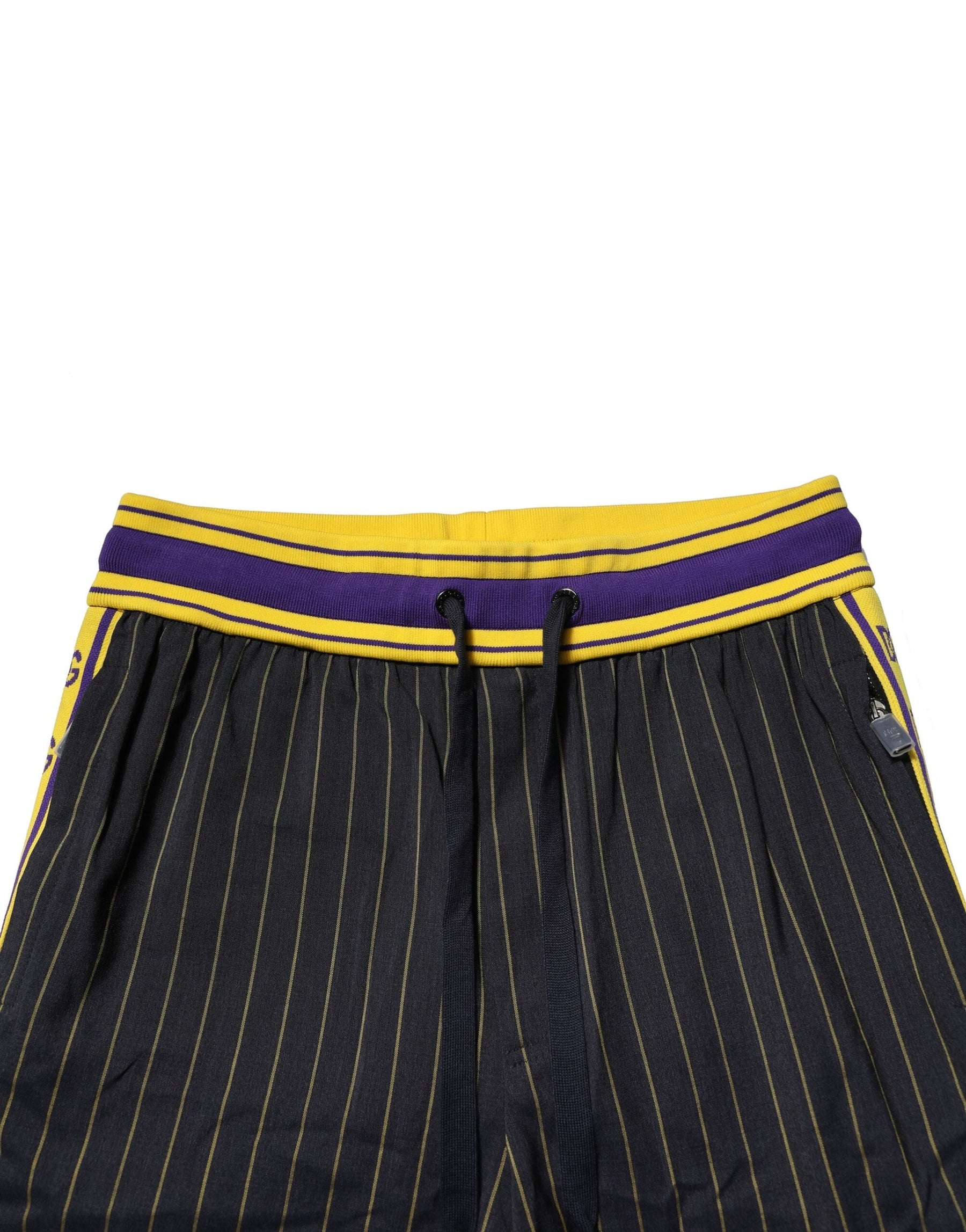 Dolce & Gabbana Multicolor Stripes Wool Jogger Pants | Regal Royce