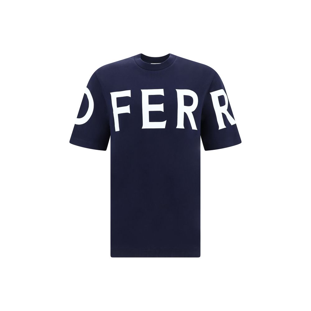 Ferragamo Blue Cotton T-Shirt | Regal Royce