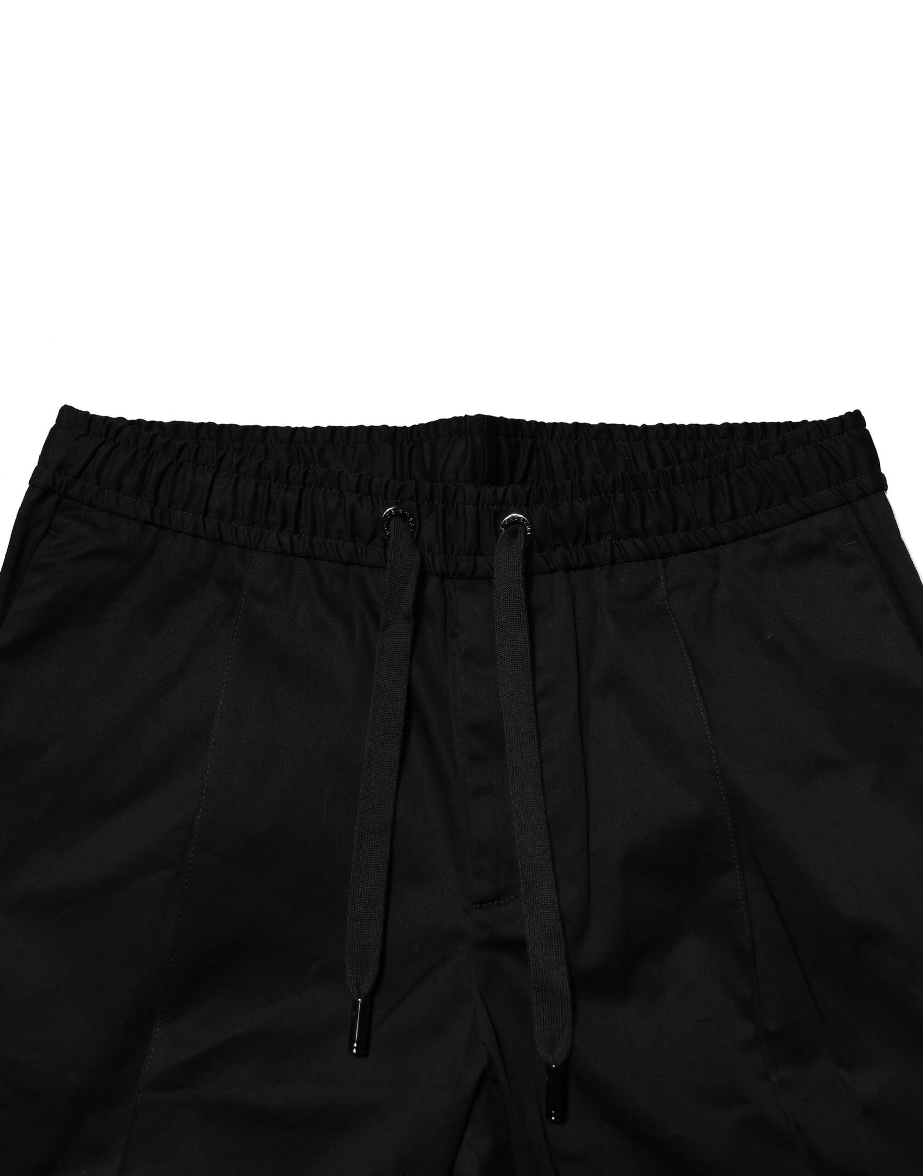 Dolce & Gabbana Black Cotton Mid Waist Jogger Pants | Regal Royce