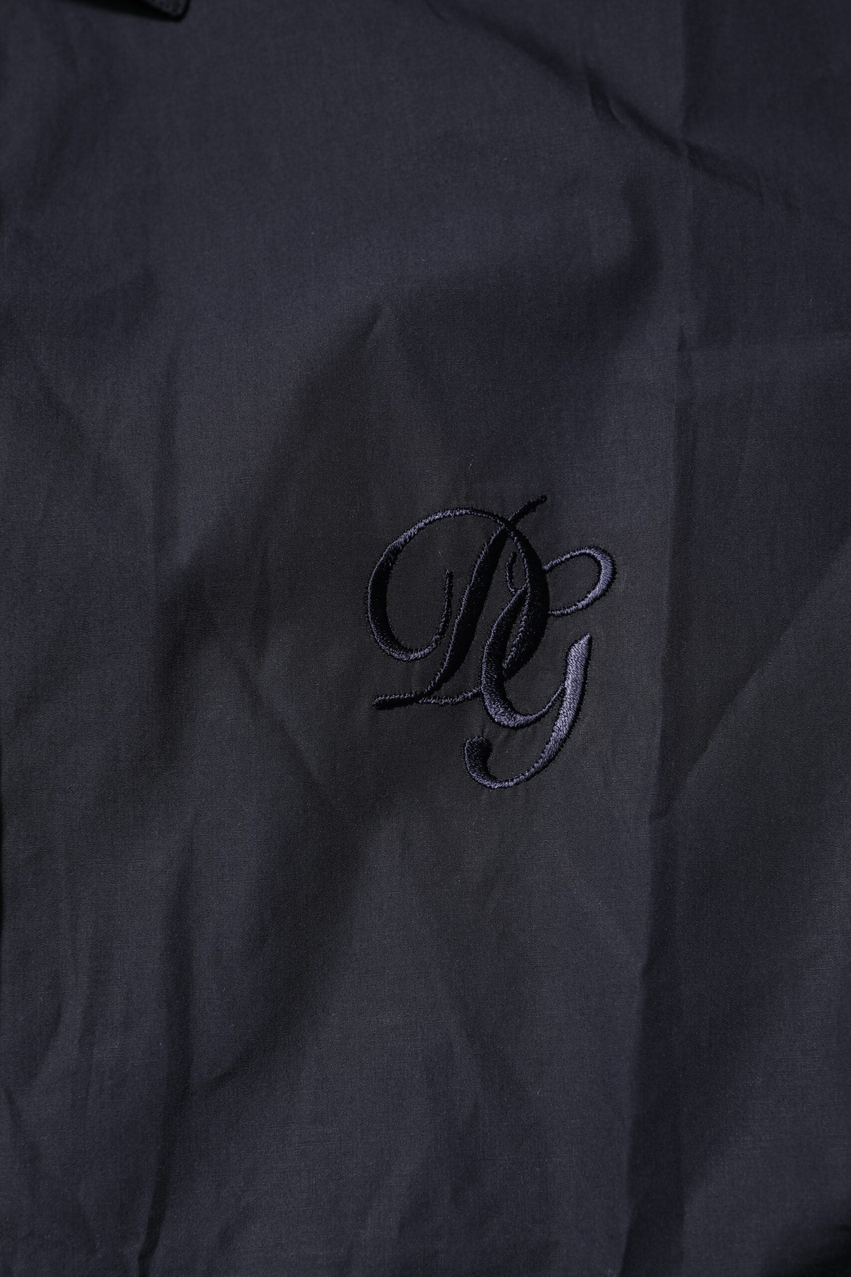 Dolce & Gabbana Dark Blue MARTINI Cotton Dress Formal Shirt | Regal Royce