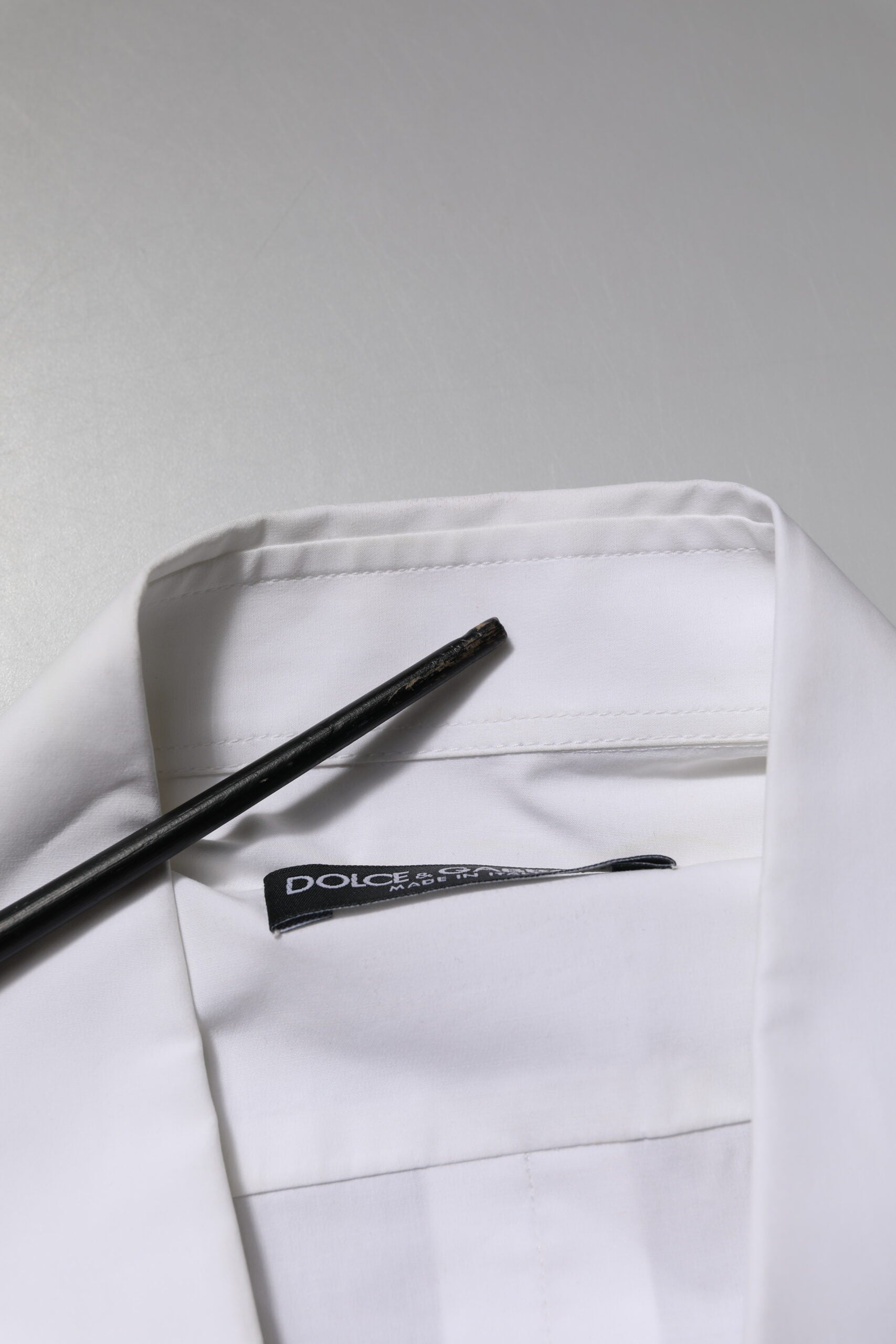 Dolce & Gabbana White Cotton Long Sleeves Dress Formal Shirt | Regal Royce