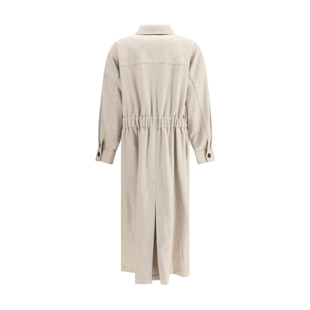 Brunello Cucinelli Beige Wool Coat | Regal Royce