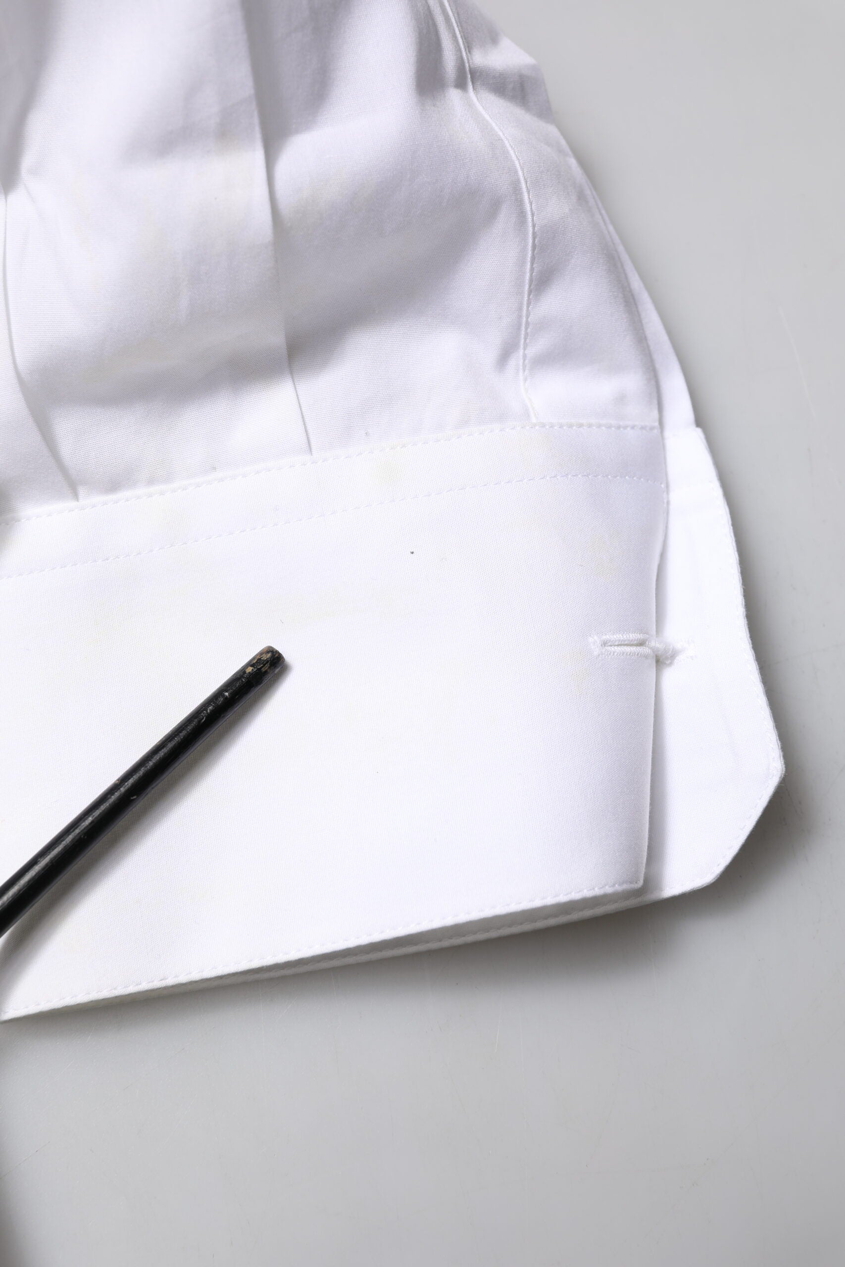 Dolce & Gabbana White GOLD Bib Poplin Dress Men Formal Shirt | Regal Royce
