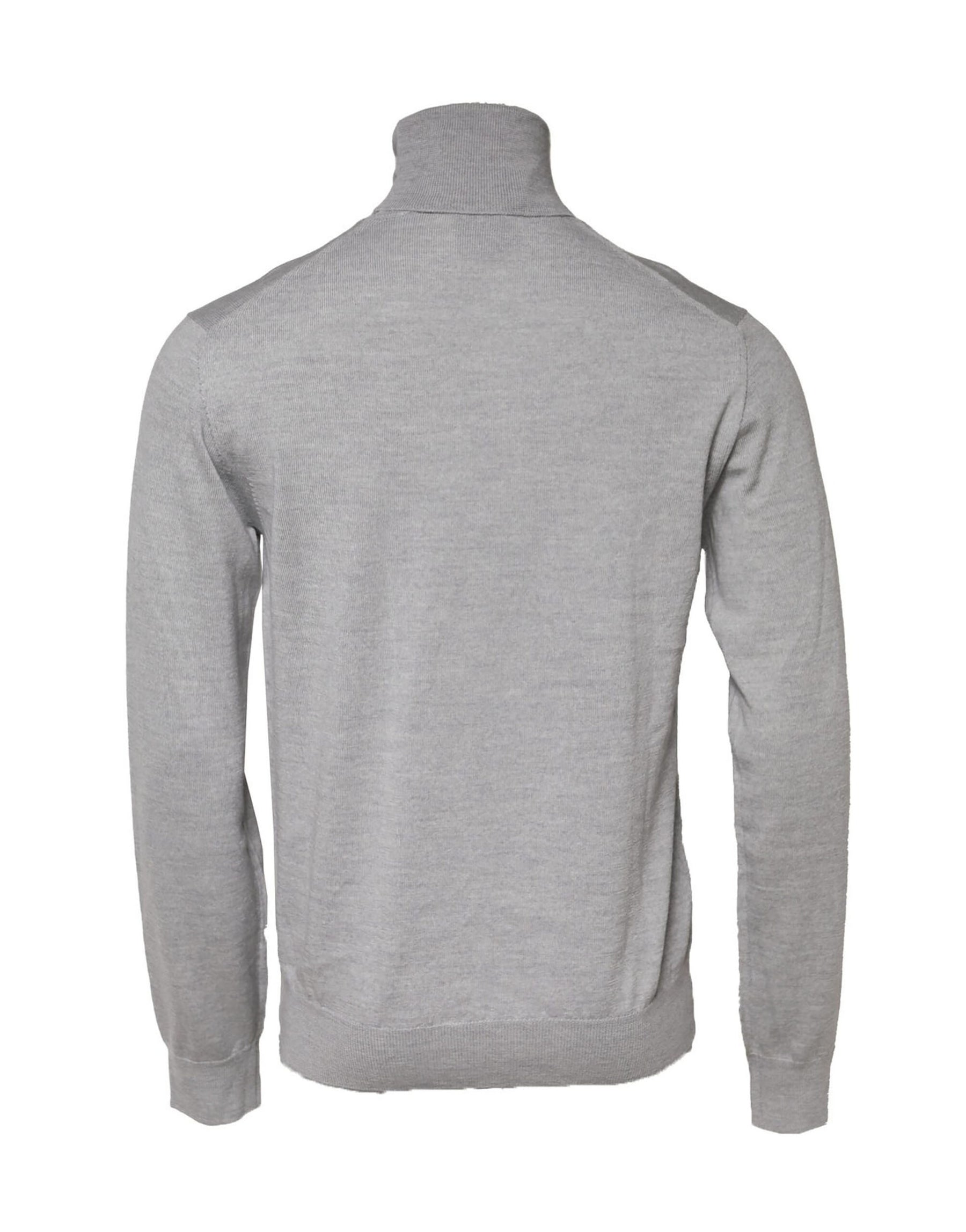 Dolce & Gabbana Gray Long Sleeve Turtleneck Pullover Sweater | Regal Royce