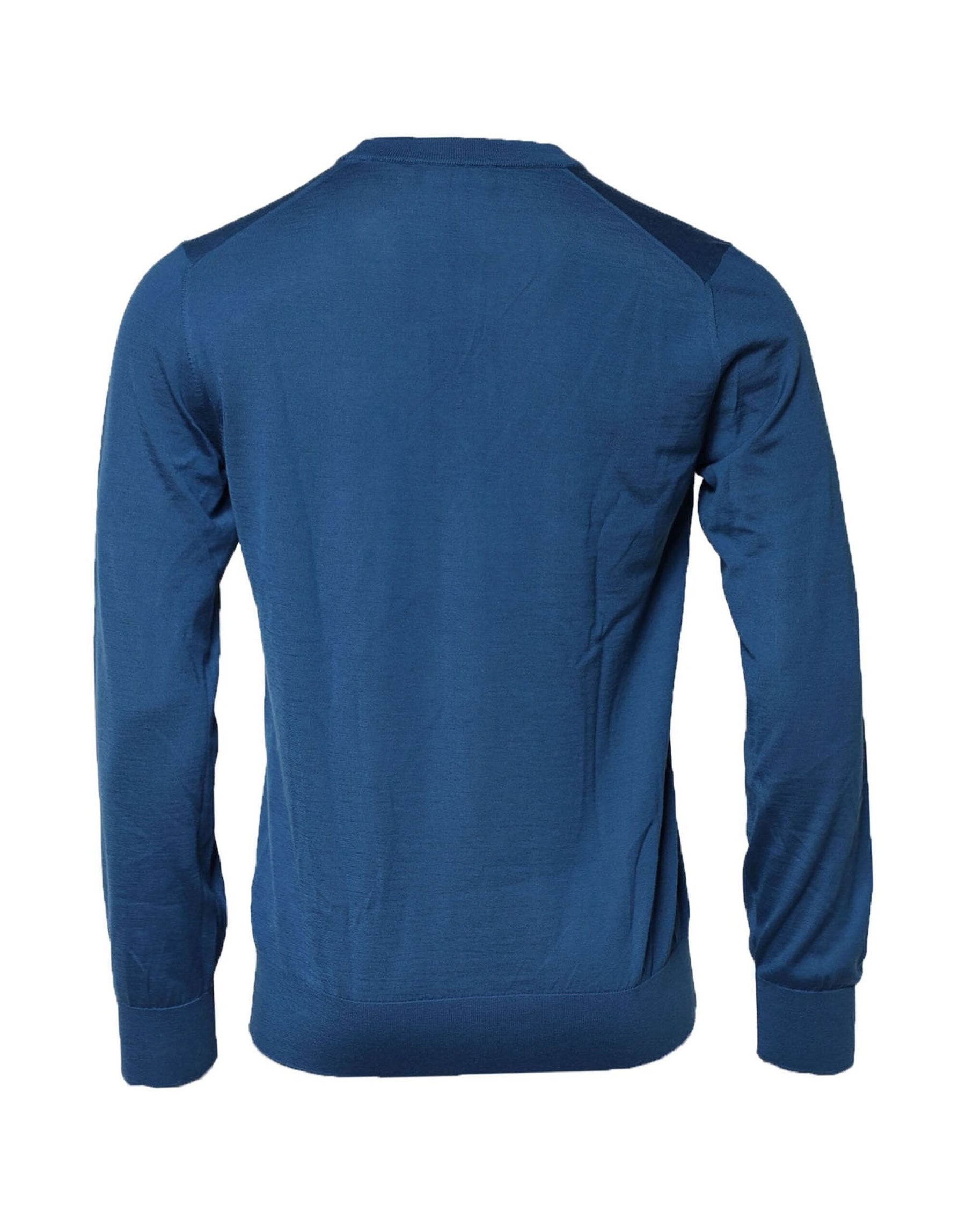 Dolce & Gabbana Blue Cashmere Crew Neck Sweatshirt Sweater | Regal Royce