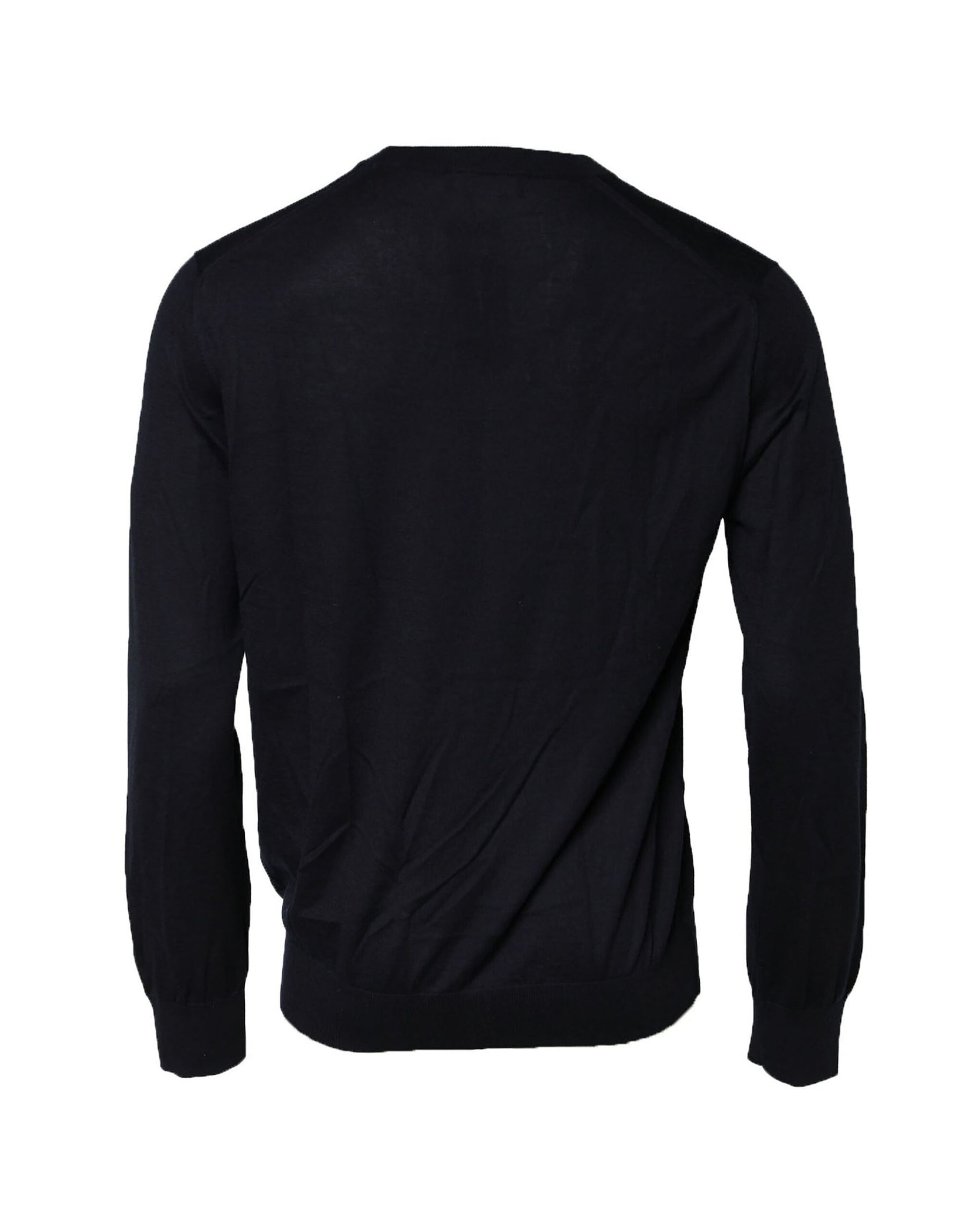 Dolce & Gabbana Black Long Sleeve CrewNeck Pullover Sweater | Regal Royce