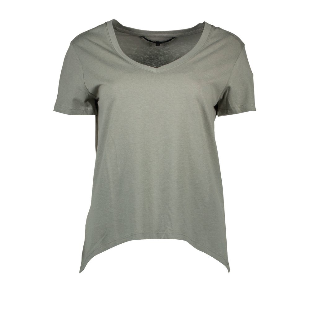 Silvian Heach Verde Cotton Women T-Shirt | Regal Royce