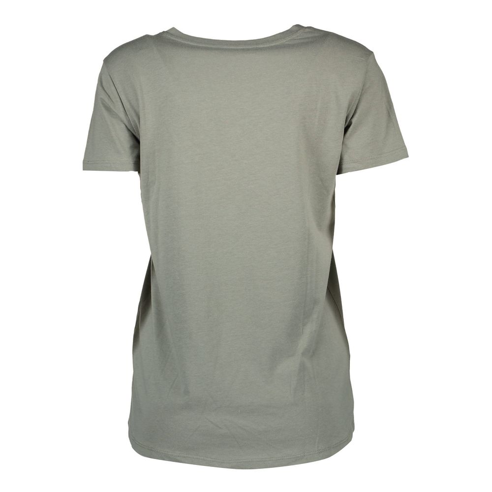 Silvian Heach Verde Cotton Women T-Shirt | Regal Royce