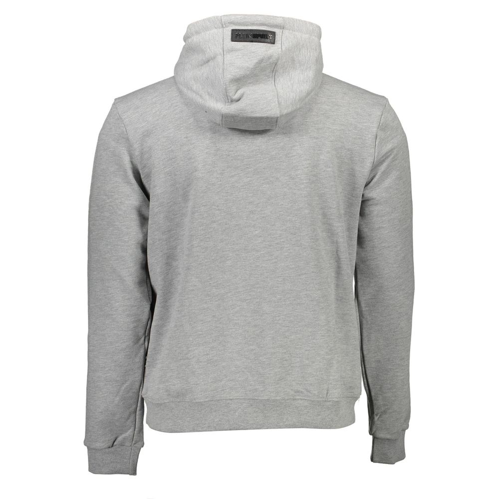 Plein Sport Grigio Cotton Men Sweatshirt | Regal Royce