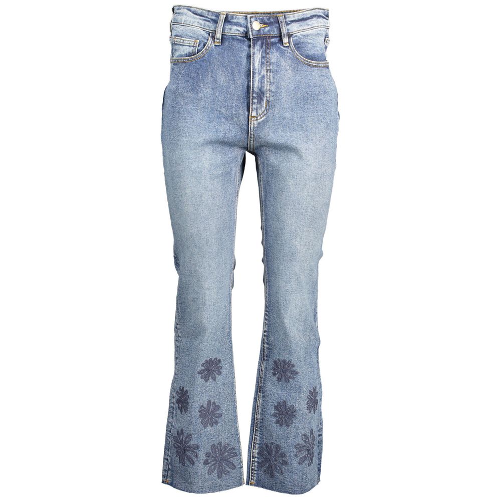 Desigual Blue Cotton Women Jeans | Regal Royce
