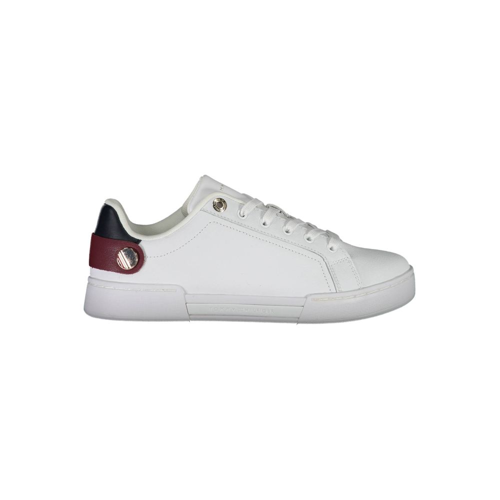 Tommy Hilfiger Bianco Polyurethane Women Sneaker | Regal Royce