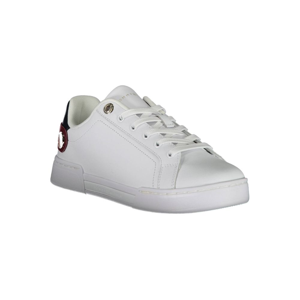 Tommy Hilfiger Bianco Polyurethane Women Sneaker | Regal Royce
