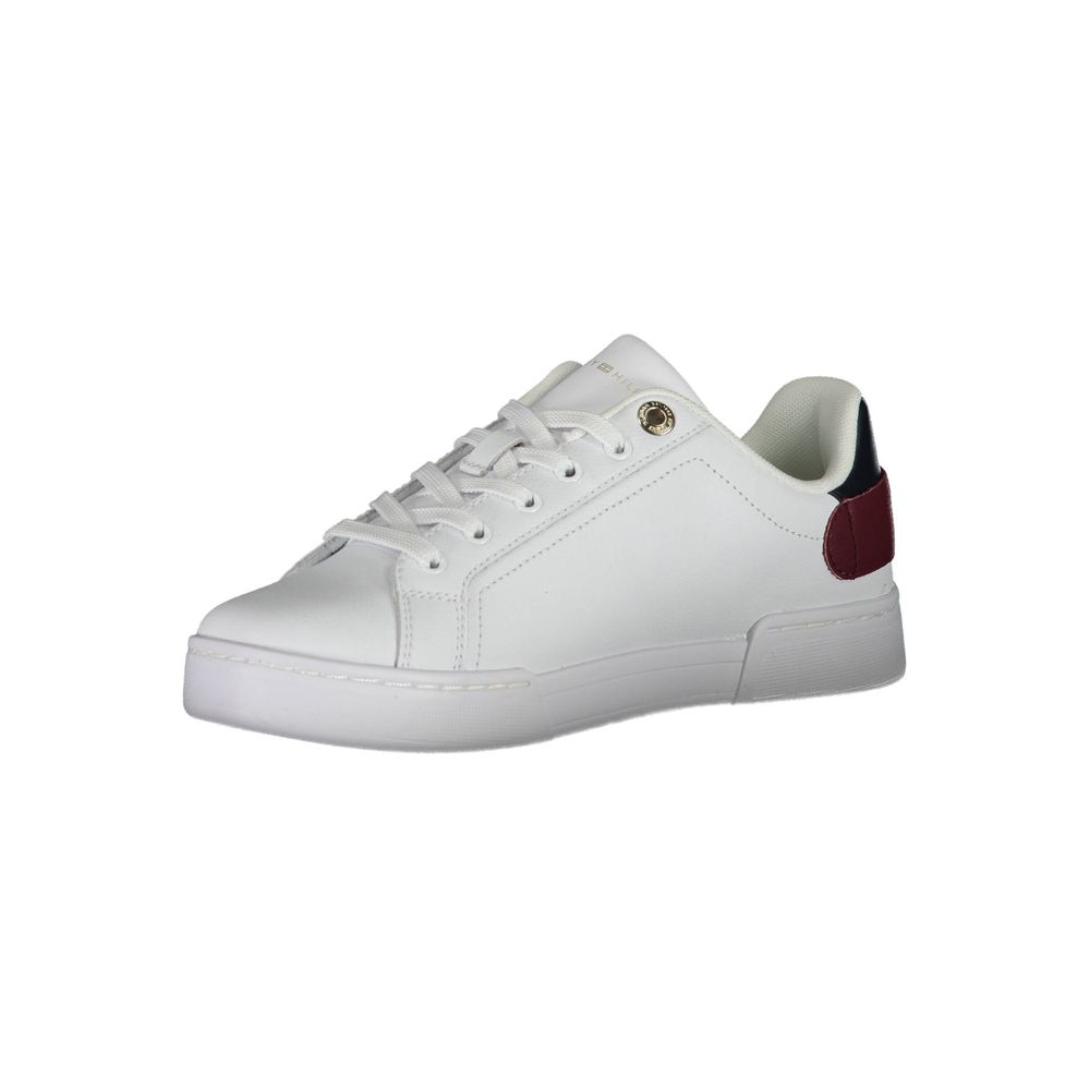 Tommy Hilfiger Bianco Polyurethane Women Sneaker | Regal Royce