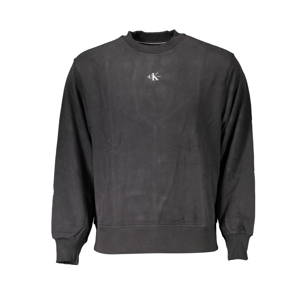 Calvin Klein Black Cotton Men Sweatshirt | Regal Royce