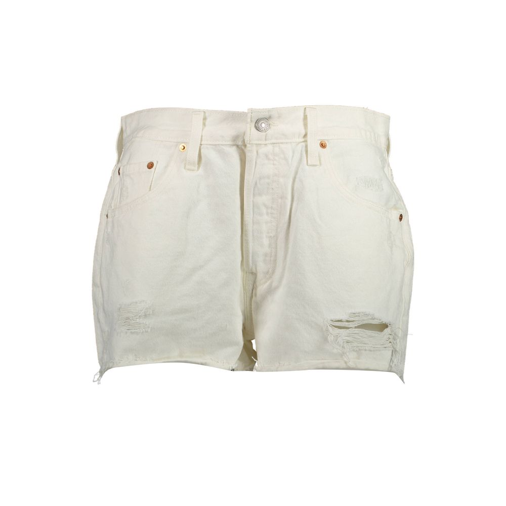 Levi's White Cotton Women's Shorts | Regal Royce