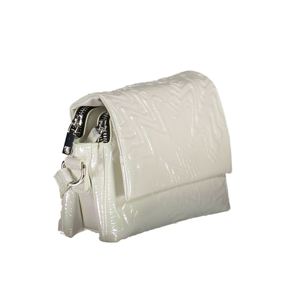 Desigual Bianco Polyurethane Women Shoulder Bag | Regal Royce