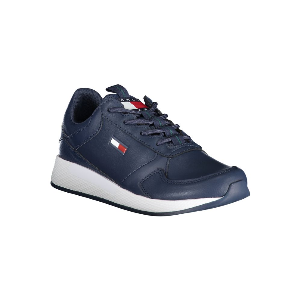 Tommy Hilfiger Blue Polyurethane Men Sneaker | Regal Royce
