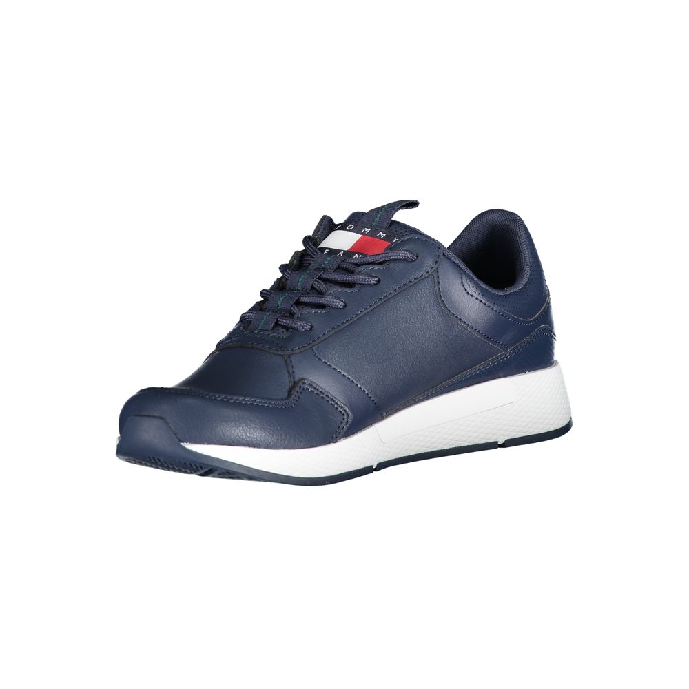 Tommy Hilfiger Blue Polyurethane Men Sneaker | Regal Royce