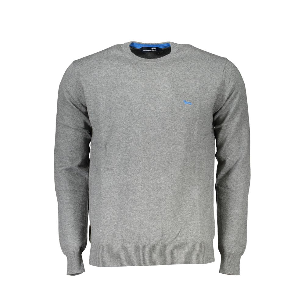 Harmont & Blaine Grigio Cotton Men's Sweater | Regal Royce