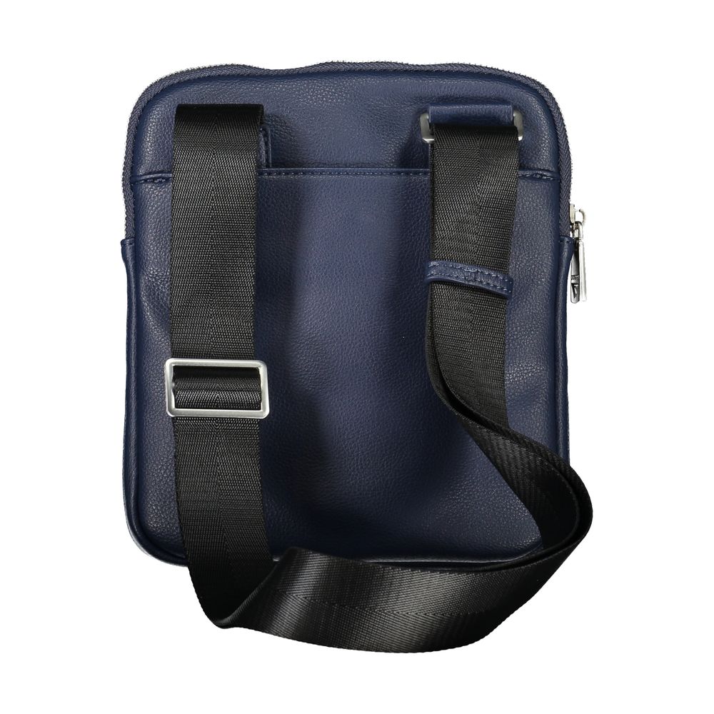 Guess Jeans Blue Polyurethane Men's Shoulder Bag | Regal Royce