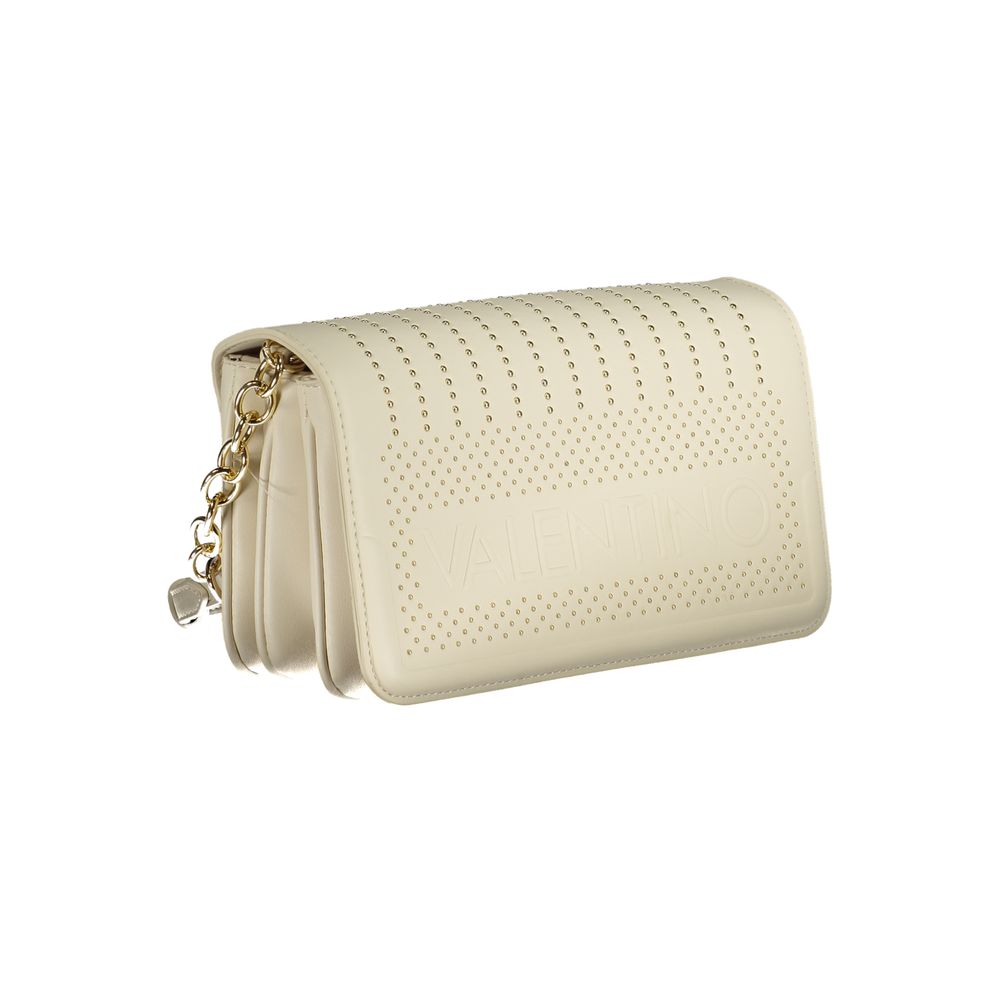Mario Valentino Bianco Polyurethane Women Handbag | Regal Royce