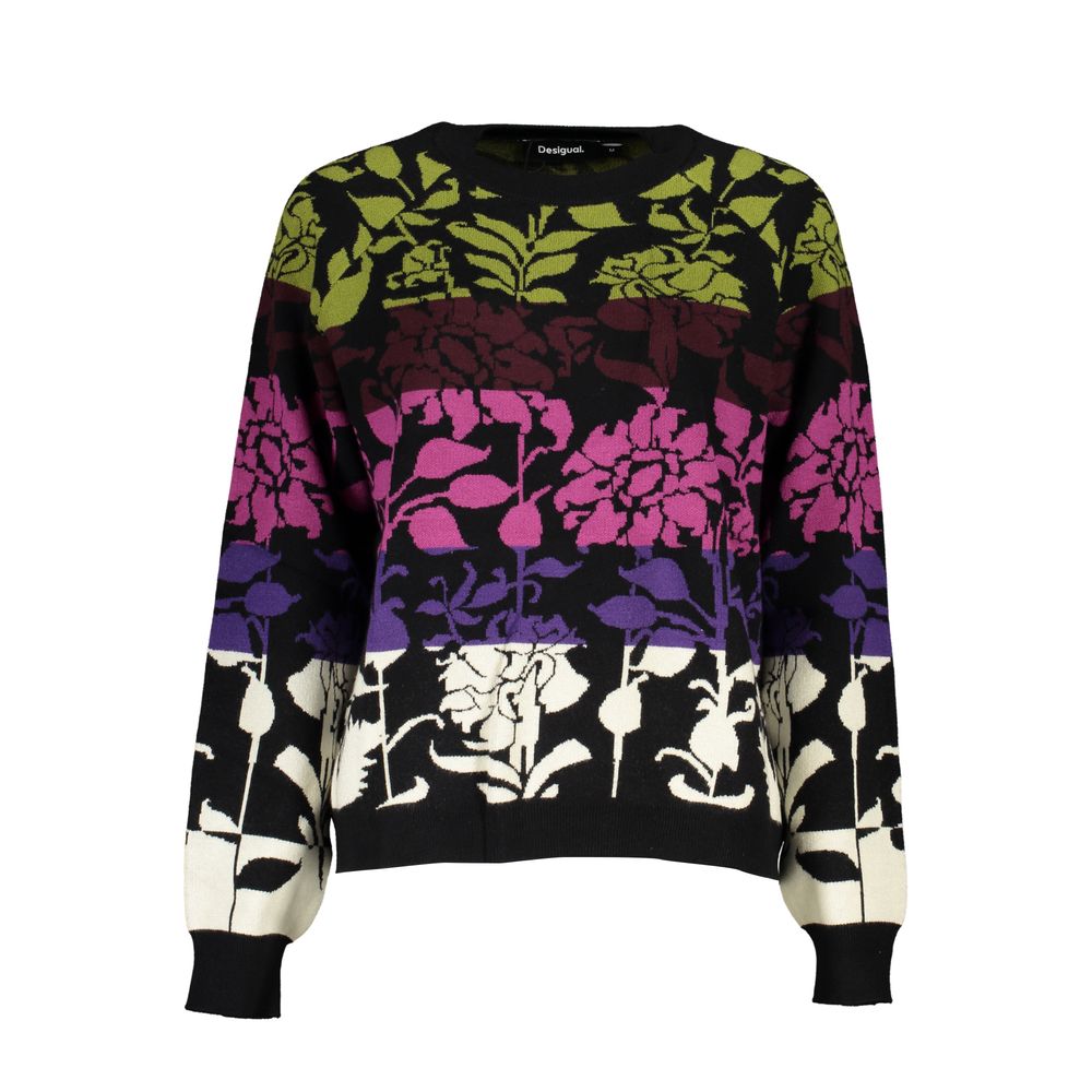 Desigual Black Polyester Sweater | Regal Royce