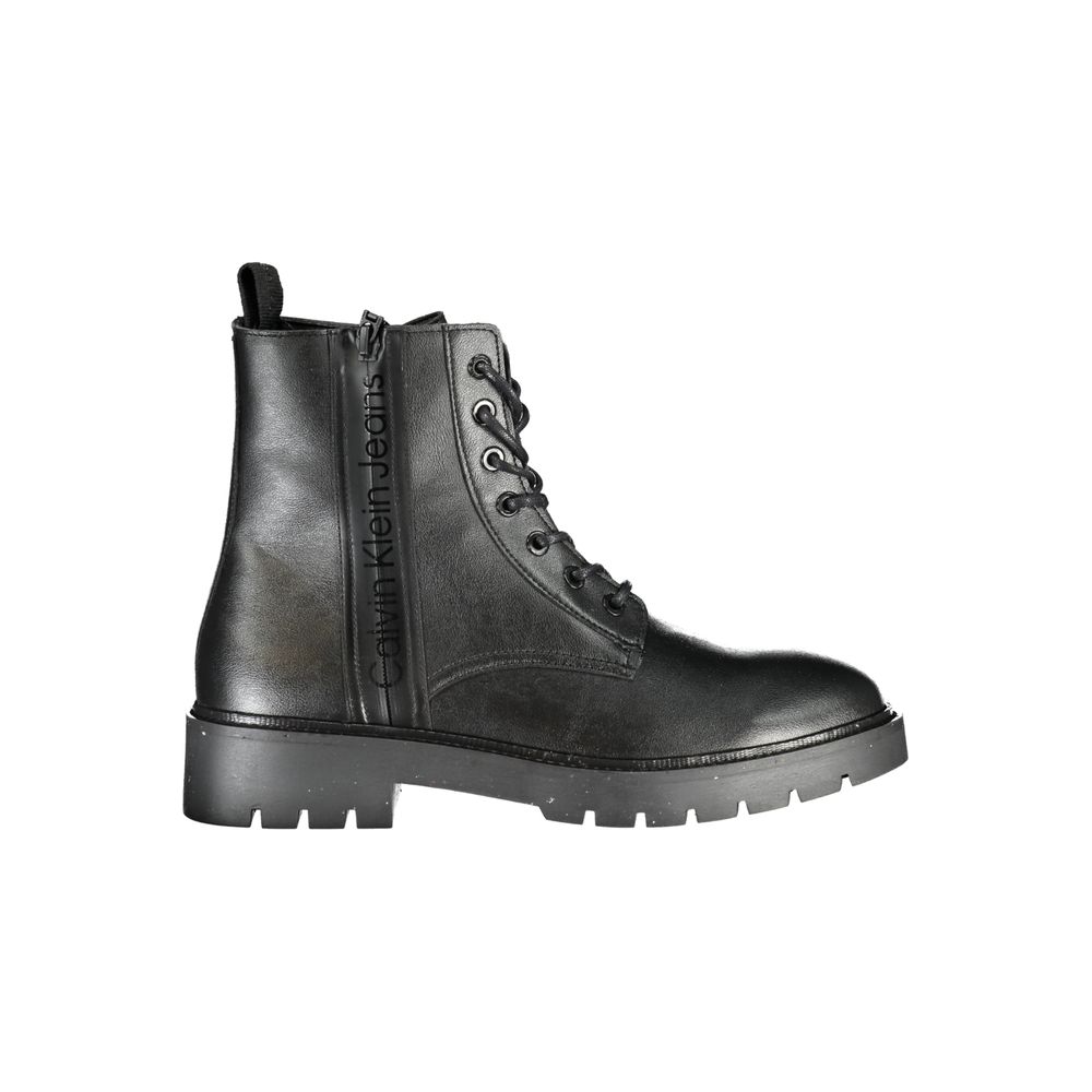 Calvin Klein Black Polyurethane Men Ankle Boot | Regal Royce