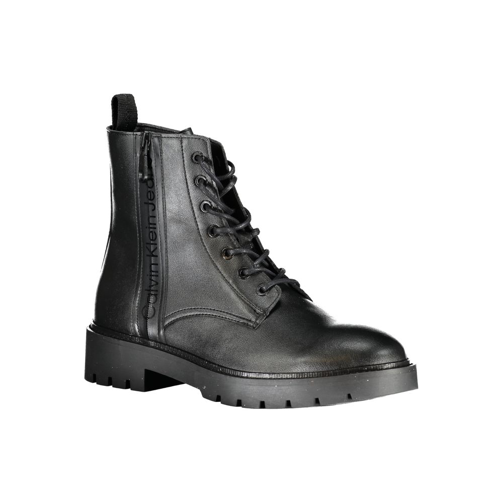 Calvin Klein Black Polyurethane Men Ankle Boot | Regal Royce