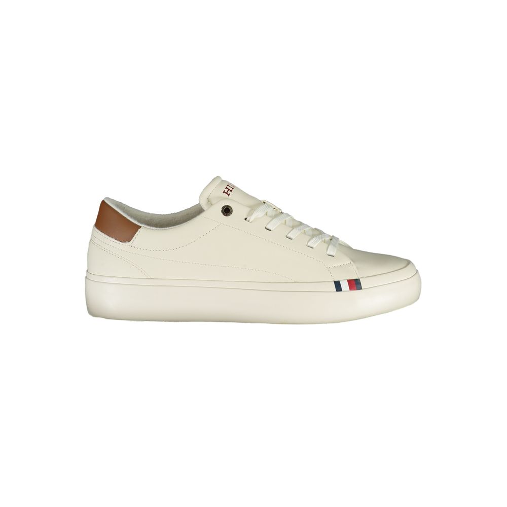 Tommy Hilfiger White Polyurethane Men Sneaker | Regal Royce