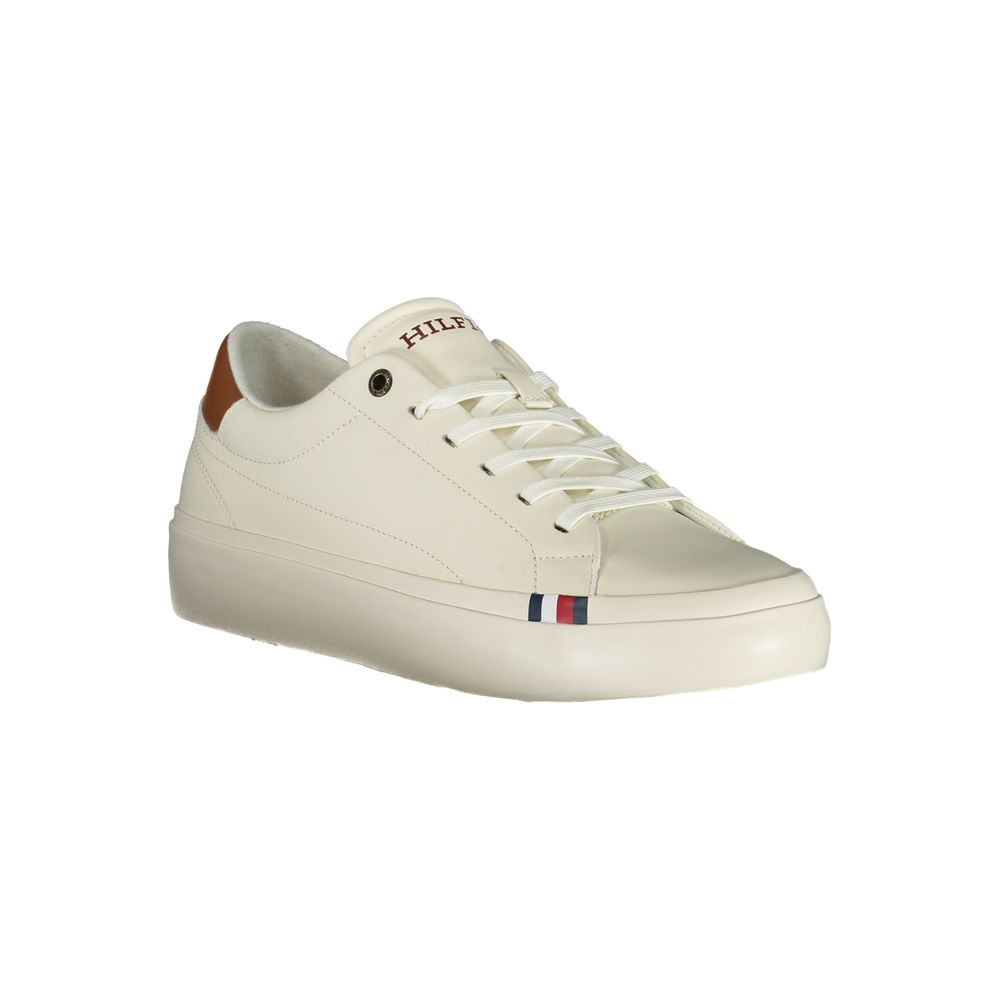 Tommy Hilfiger White Polyurethane Men Sneaker | Regal Royce