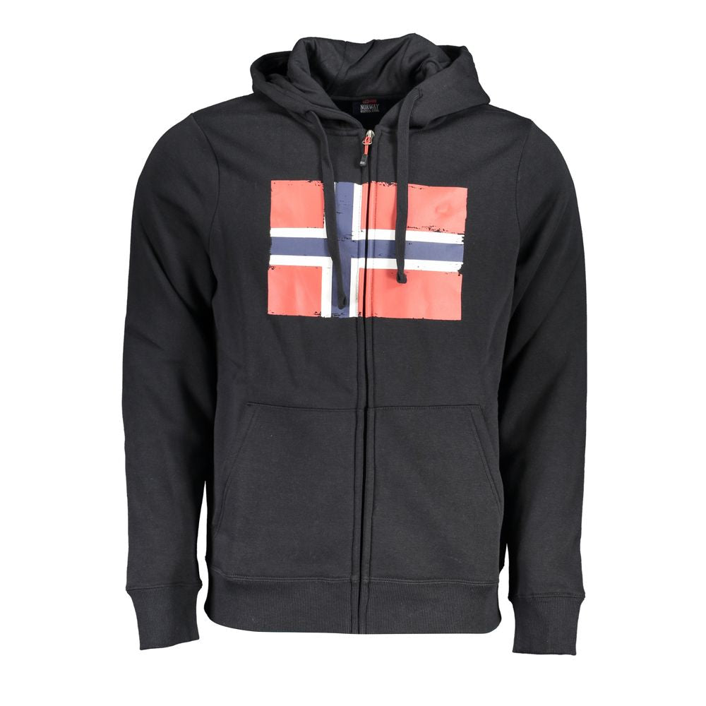 Norway 1963 Black Cotton Men's Sweatshirt | Regal Royce