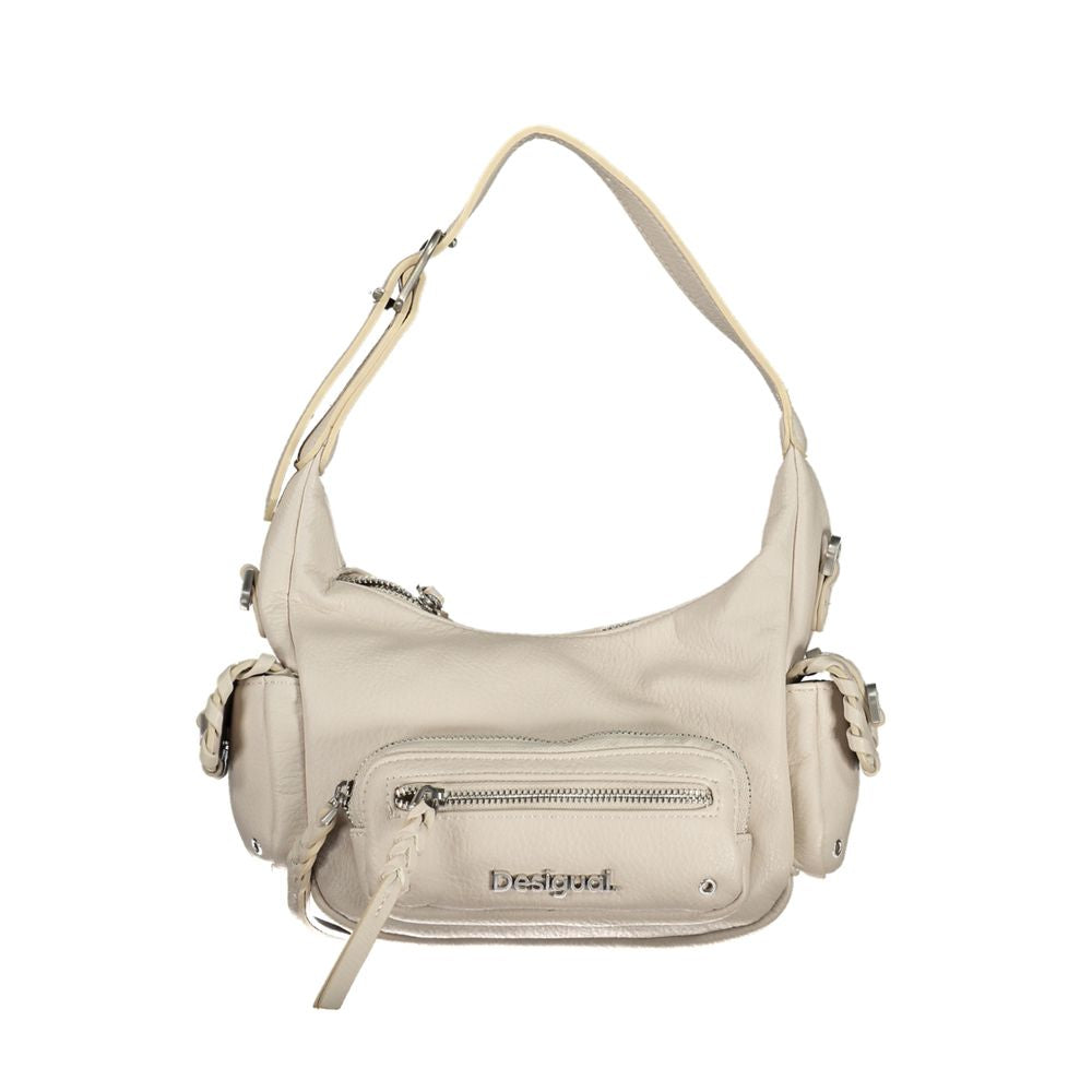 Desigual Bianco Poliuretano Women Handbag | Regal Royce